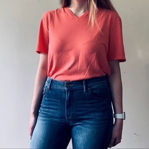 Calvin Klein peach v neck